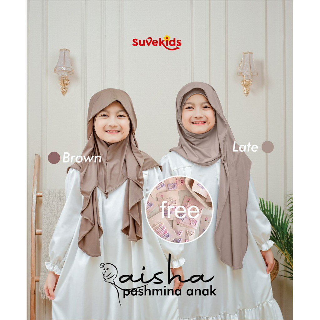 Suvekids Pashmina Kancing Inner Instan Anak Jersey Hijab Anak