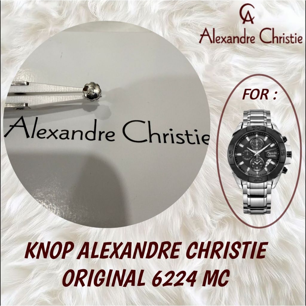 Knop / crown Alexandre Christie original 6224 MC