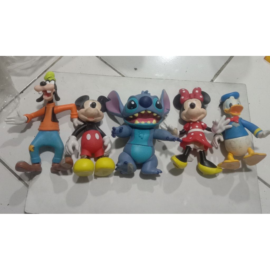 figure Disney stick guffy Mickey mouse mini mouse Donal duck