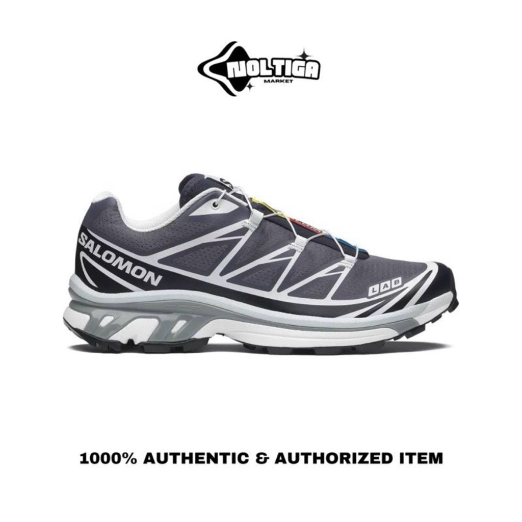 Sepatu Salomon XT-6 Lab Grisaille/Blue Night Original Resmi 100%