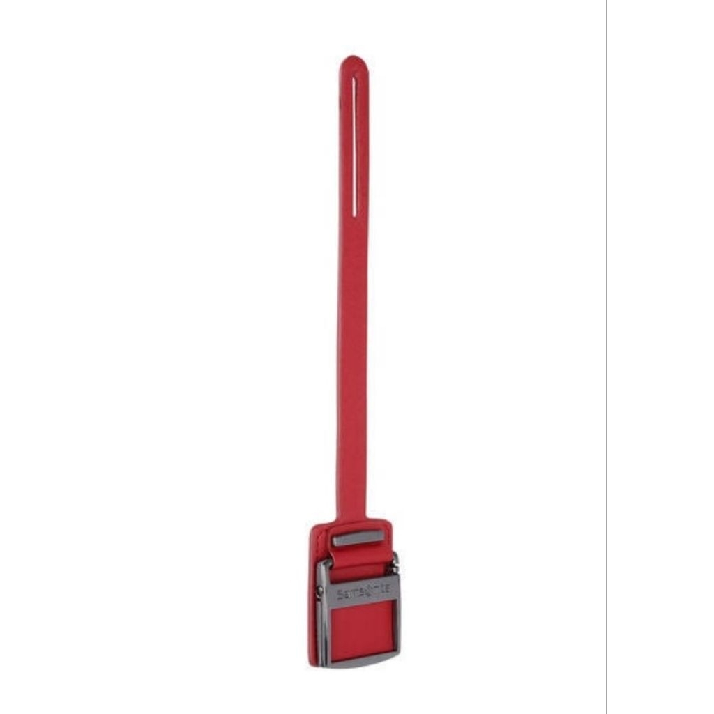 Samsonite Leather Strap Metal Tag