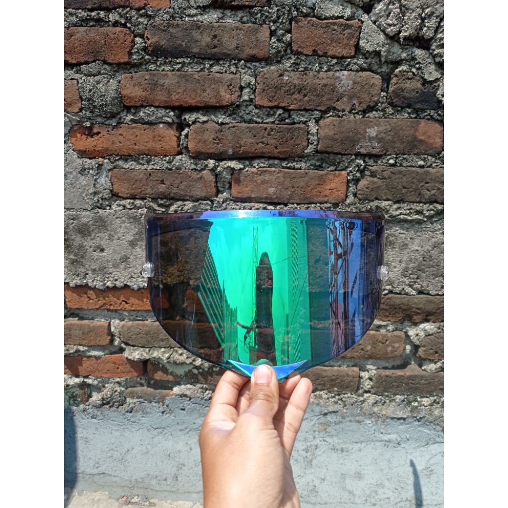Visor iridium blue Ala AGV | Visor Agv clone | Visor agv second minus bekas baut