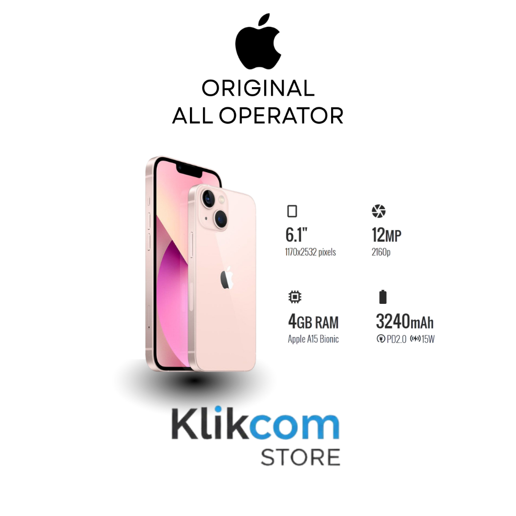 NEW & SECOND IPHONE 13 128 & 256GB INTER-RESMI IBOX-DIGIMAP-BLIBLI