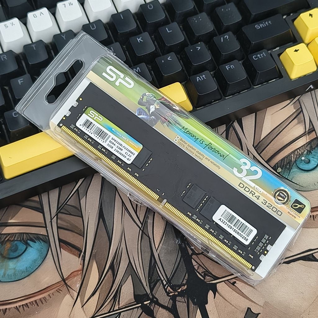 RAM DDR4 32GB 3200mhz 32gbx1 Silicon Power, PCB Warna Black, Beli Tahun 2023 - Nominus