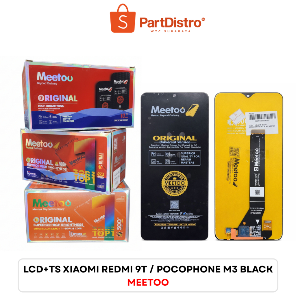 LCD+TS XIAOMI REDMI 9T / POCOPHONE M3 / POCO M3 BLACK MEETOO