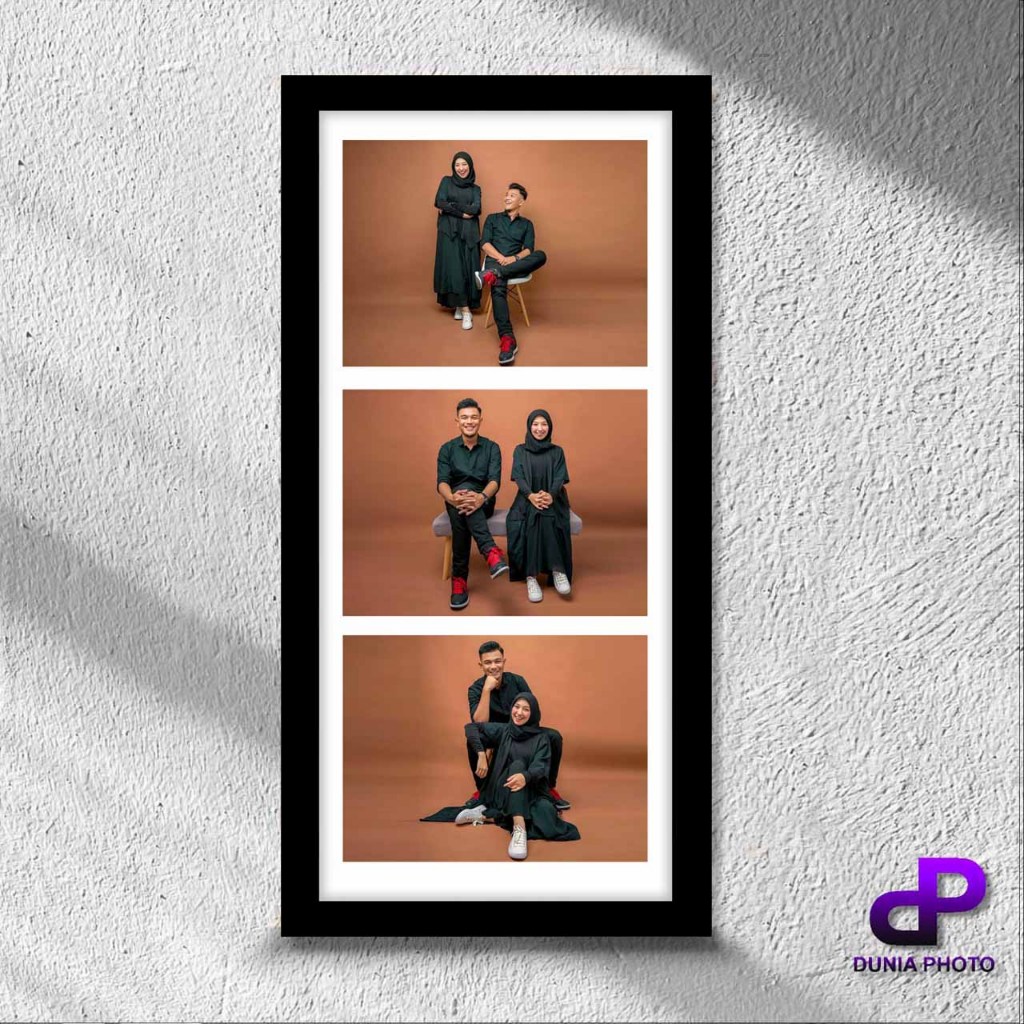 CETAK FOTO+BINGKAI KAYU MDF UKURAN 15X30CM