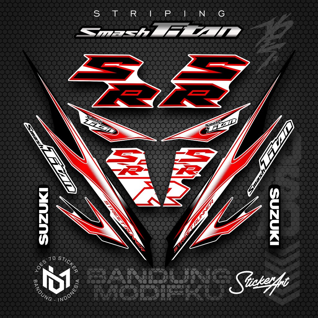 STRIPING VARIASI MOTOR SMASH TITAN/  KRS 12 / SUZUKI SMASH TITAN  2010 /  VARIASI SUZUKI SMASH TITAN