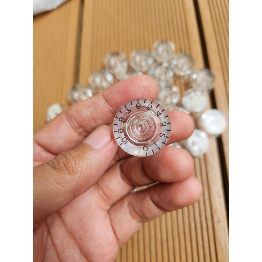 Knob Bening Transparan Potensio Volume Tone Gitar Les Paul SG PRS Gibson Epiphone