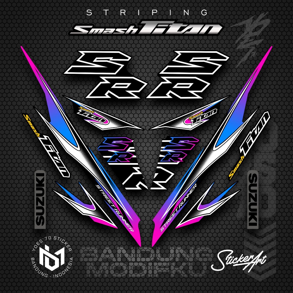 STRIPING VARIASI MOTOR SMASH TITAN/  KRS 14 / SUZUKI SMASH TITAN  2010 /  VARIASI SUZUKI SMASH TITAN
