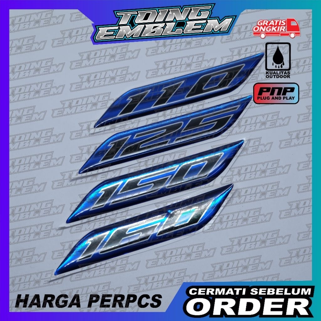 emblem timbul vario, 110, 125,150 160 / emblem timbul vario