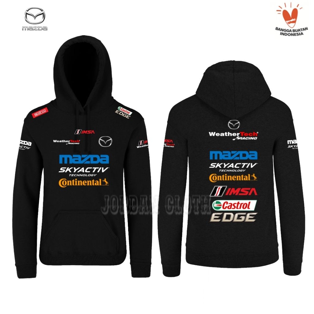 Hoodie Jaket Sweater Team Mazda Racing