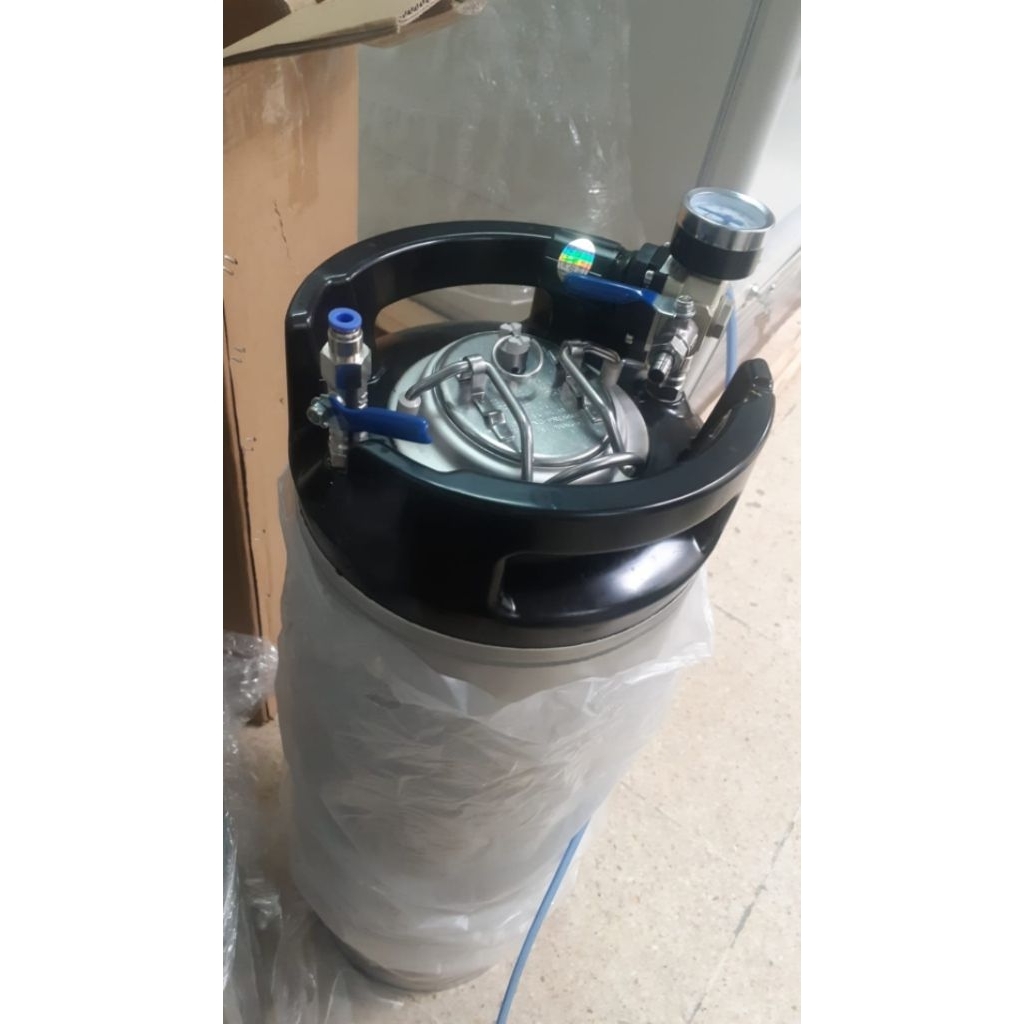 Water Tank Dental Unit Lengkap Legulator Set 19L Kondisi Baru / Tabung Air Dental Unit Mulut Kerak G