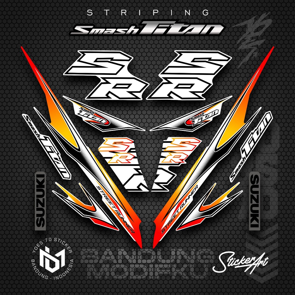 STRIPING VARIASI MOTOR SMASH TITAN/  KRS  15 / SUZUKI SMASH TITAN  2010 /  VARIASI SUZUKI SMASH TITA