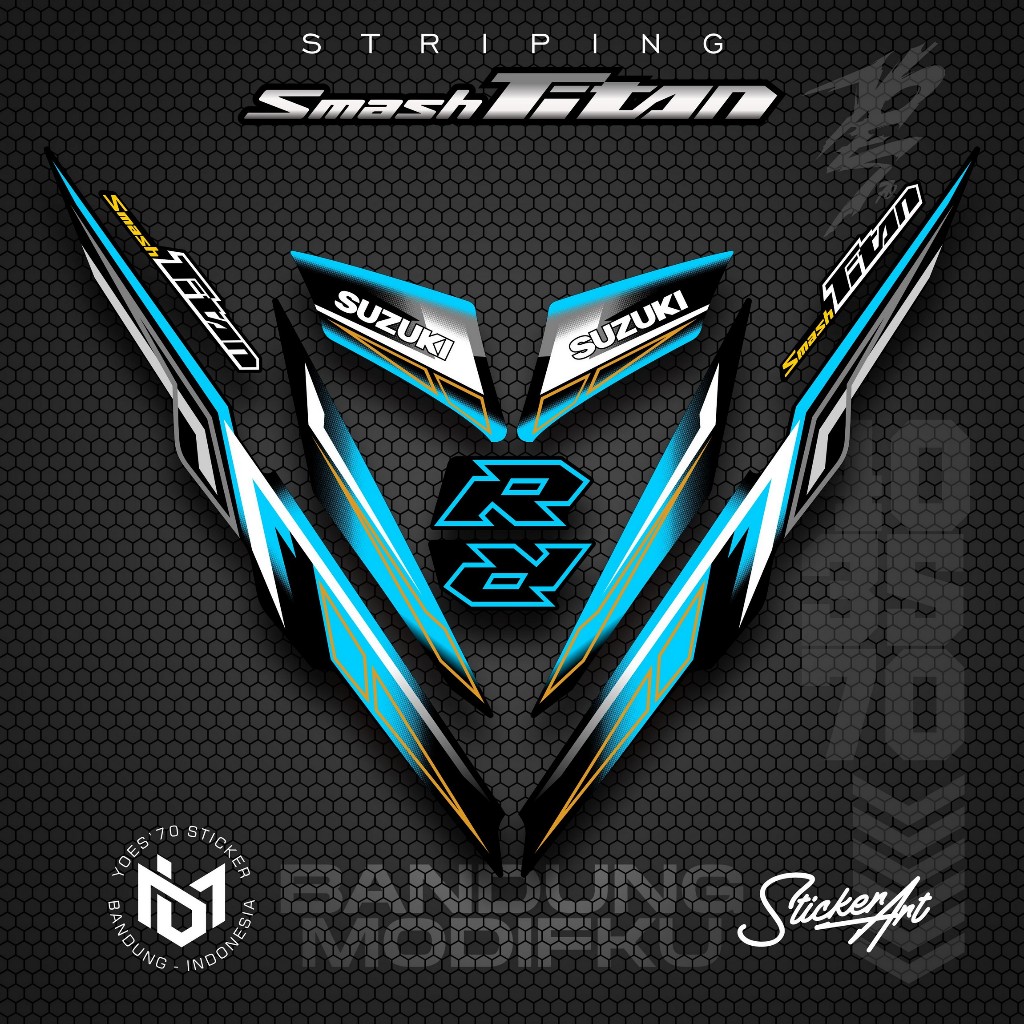 STRIPING VARIASI MOTOR SMASH TITAN/  KRS 21 / SUZUKI SMASH TITAN  2010 /  VARIASI SUZUKI SMASH TITAN