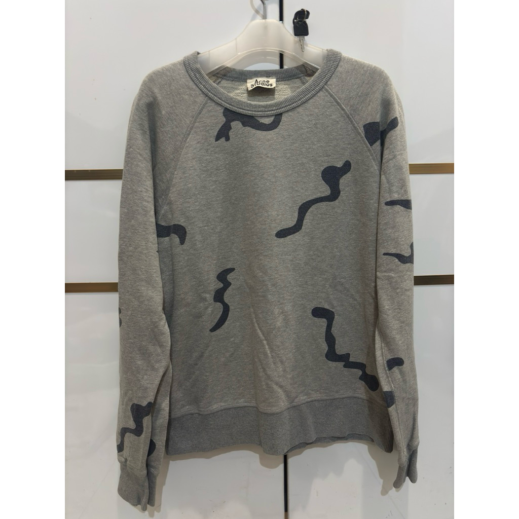 Crewneck baju lengan panjang Acne Studios art jarang
