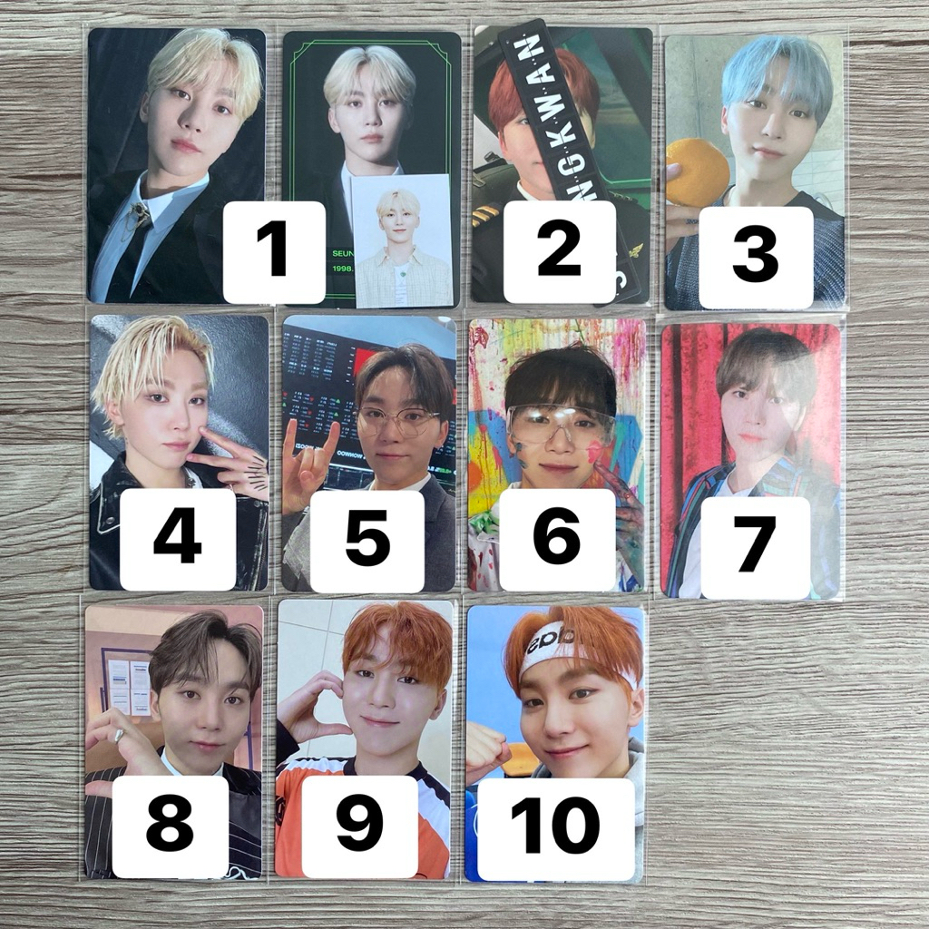 SEVENTEEN SEUNGKWAN PHOTOCARD OFFICIAL svt pc scoups choi seungcheol kkuma cimumu cheol its tc tradi