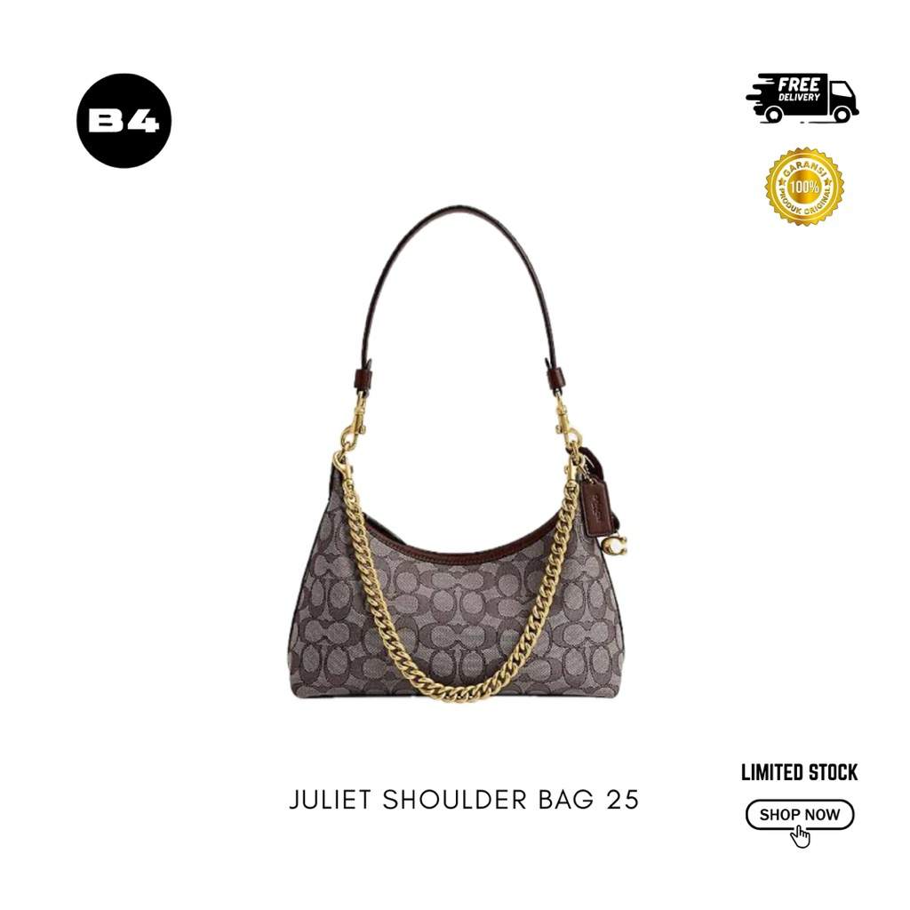 CO4CH Juliet Shoulder Bag 25 In Signature Jacquard