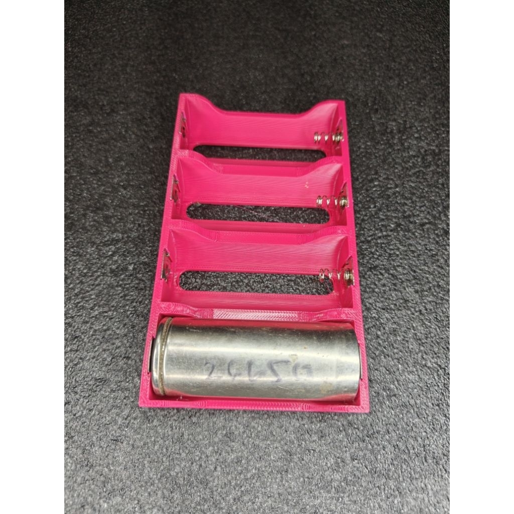 holder charger baterai 26650x4, termasuk plat pin baterai