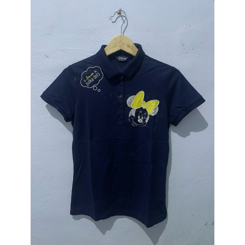 Kaos Kerah Cewek Disney Original Second