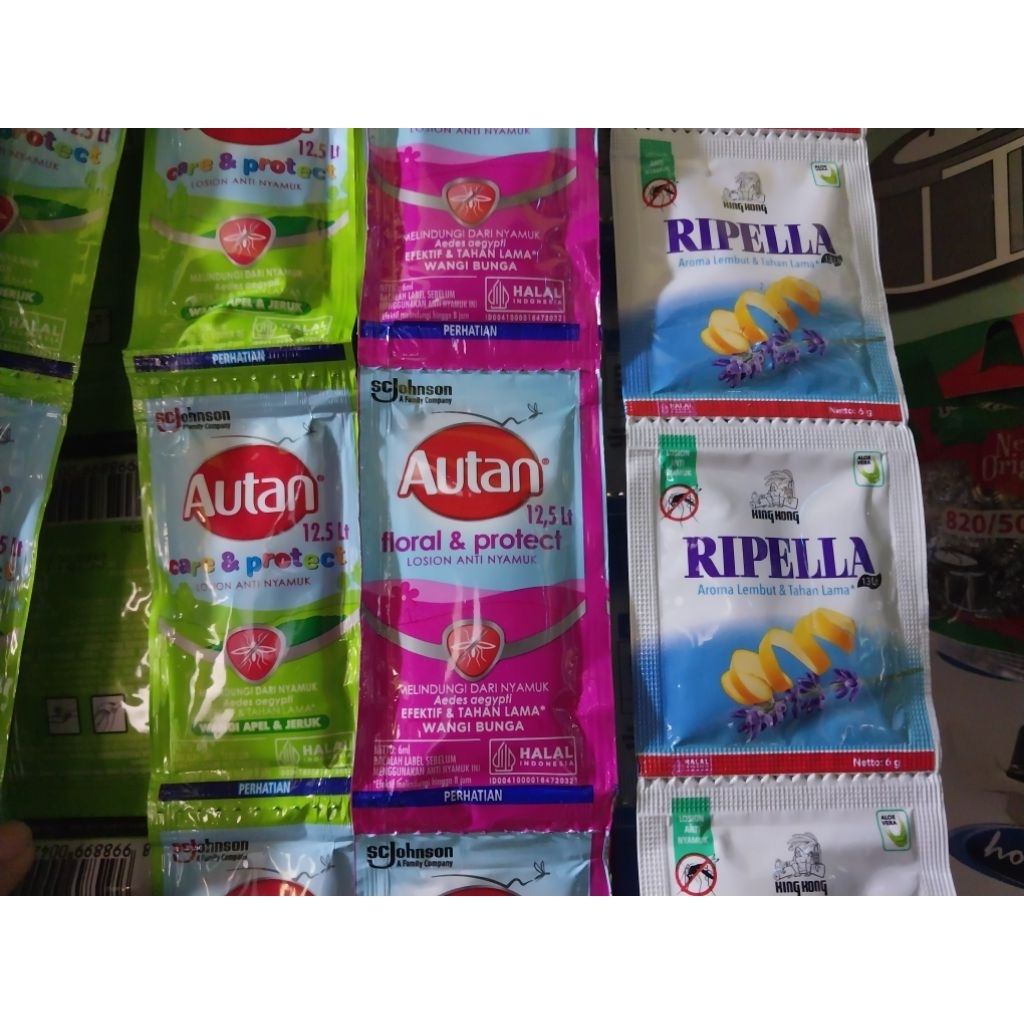 Lotion Anti Nyamuk - Autan - Ripella - Autan floral & protect - Autan Care & Protect - Autan - Ripel
