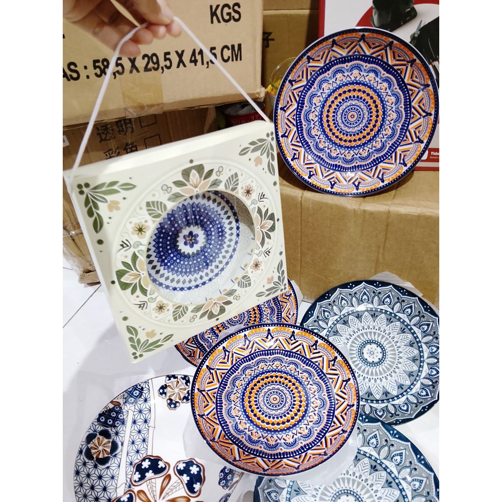 PIRING KERAMIK BOX SOUVENIR MURAH