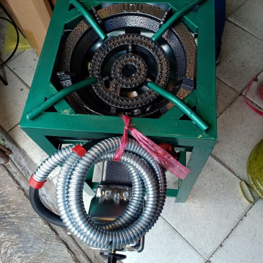 Kompor Gas Mawar Besar 1 Tungku  + Selang Regulator Paket Lengkap Siap Pakai