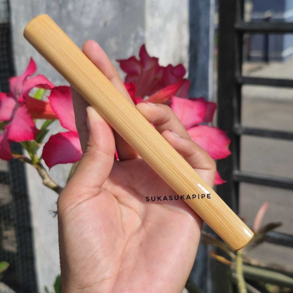 Pipa Once Serbuk Srigading Motif Serat 15cm / Once Pipa Srigading Terbaru