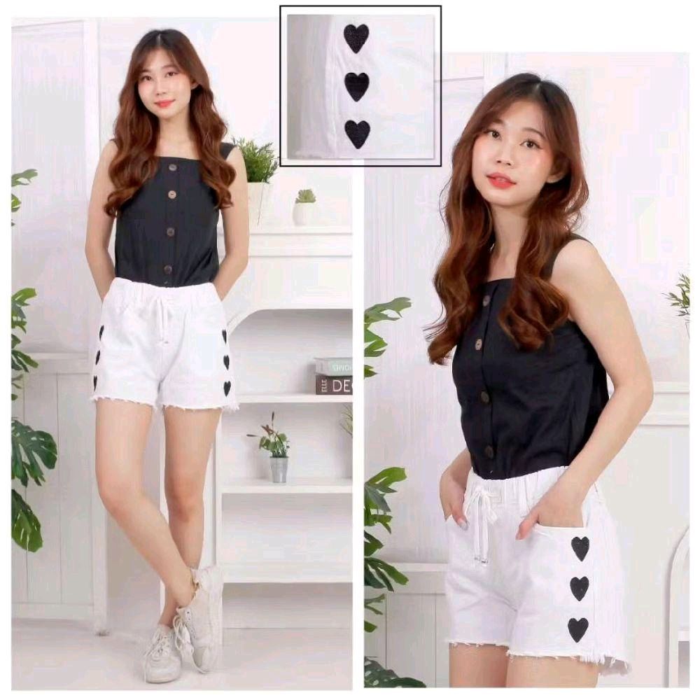 Celana hotpants bordir gambar | Hotpants wanita jeans termurah | Celana hotpants wanita jeans termur