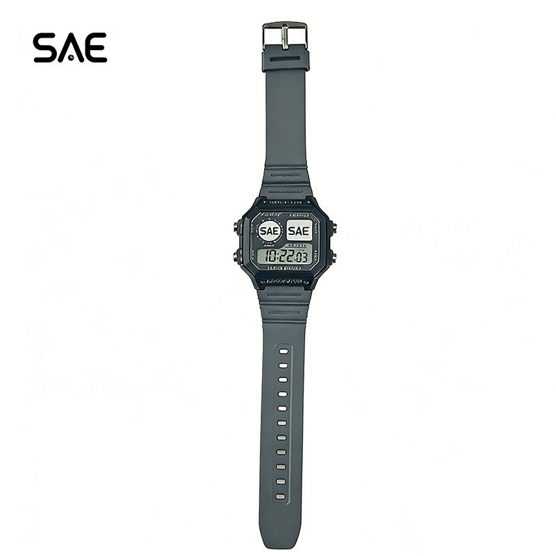 SAE SmartWatch Jam Tangan Pintar Pria (abu-abu) 42mm