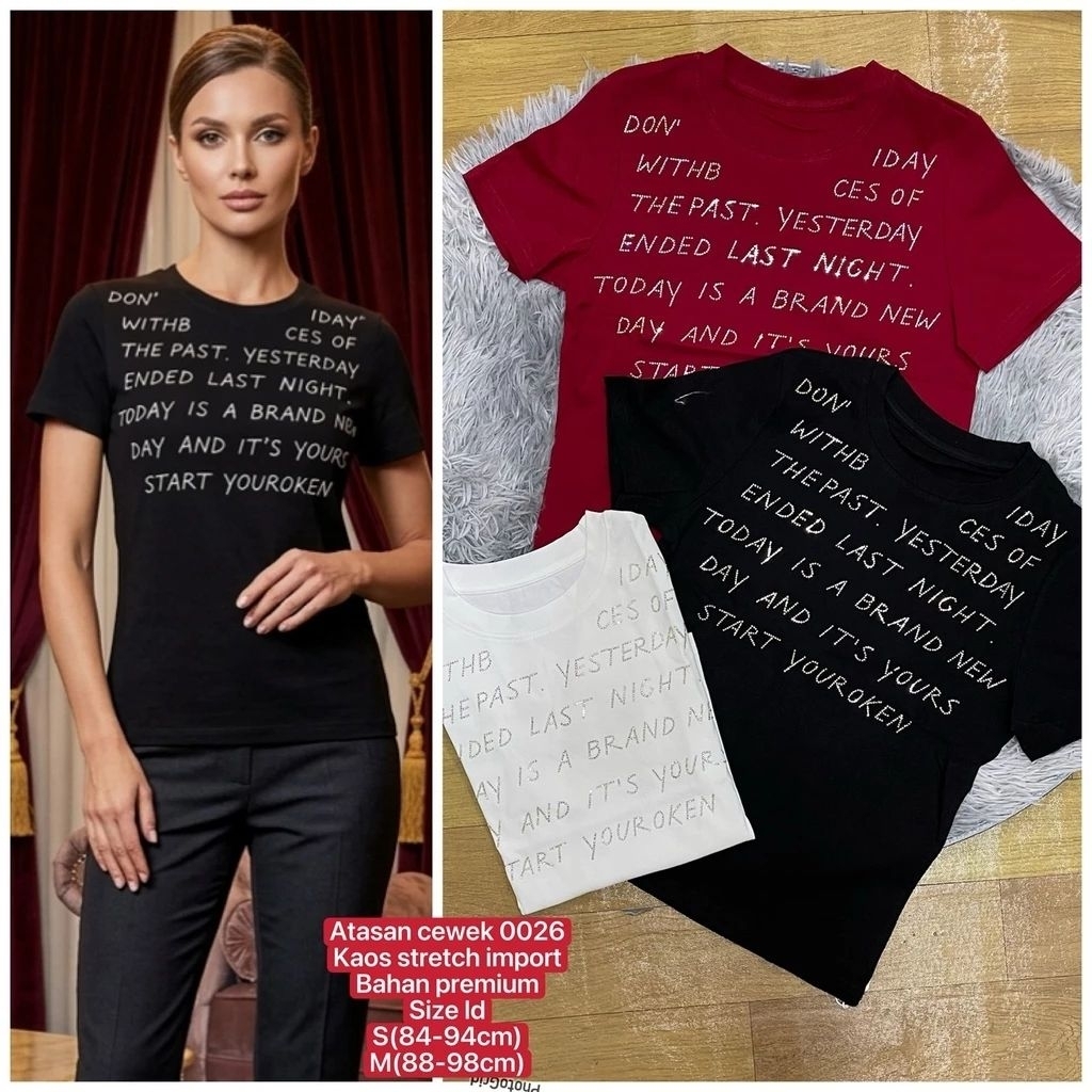 Kaos Kamaya , OllyBeauty ,Kameni ,shangpinxiu , Liangdian Ruyunga # Bahan Kaos Stretch #Super Premiu