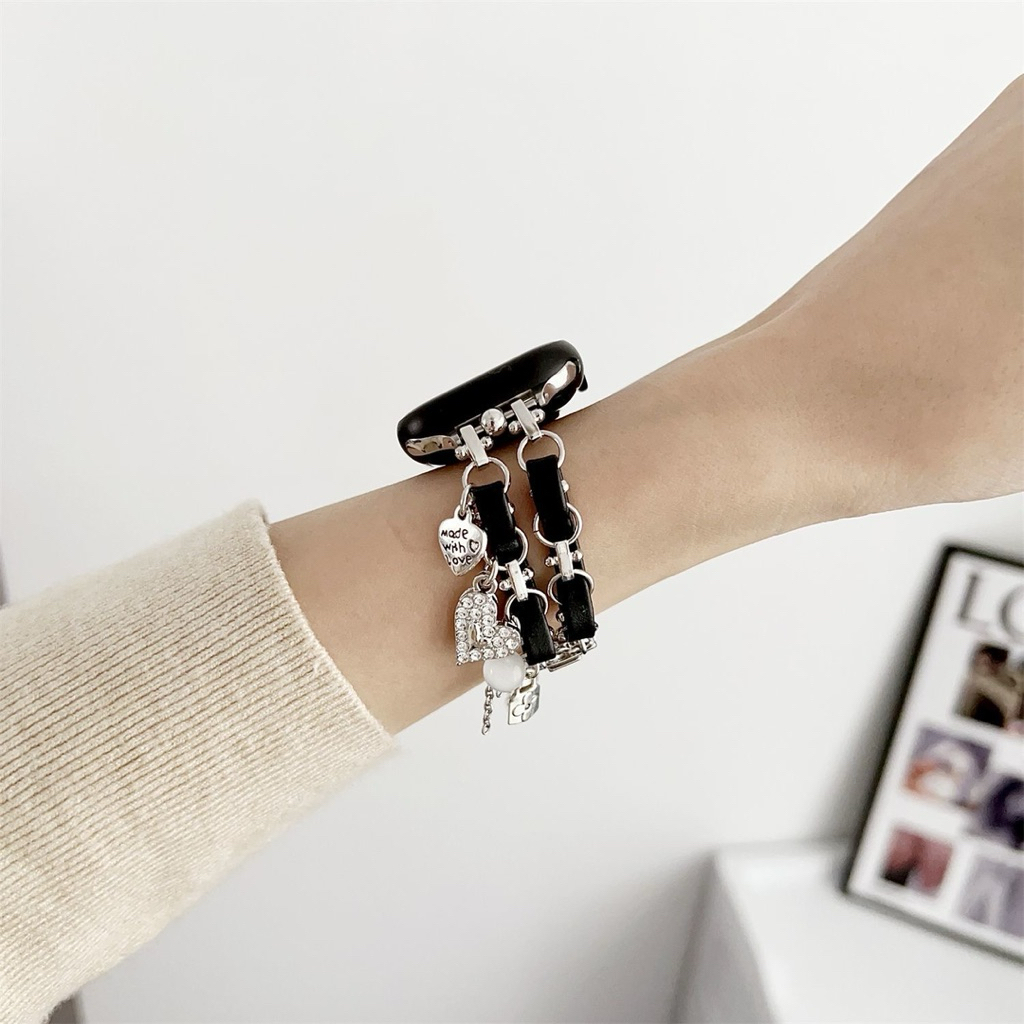 Strap Apple Watch Samsung Xiaomi Huawei GT 4 5 6 Fit 3 Mi band Pro 8 9 10 feminime stylish aesthetic
