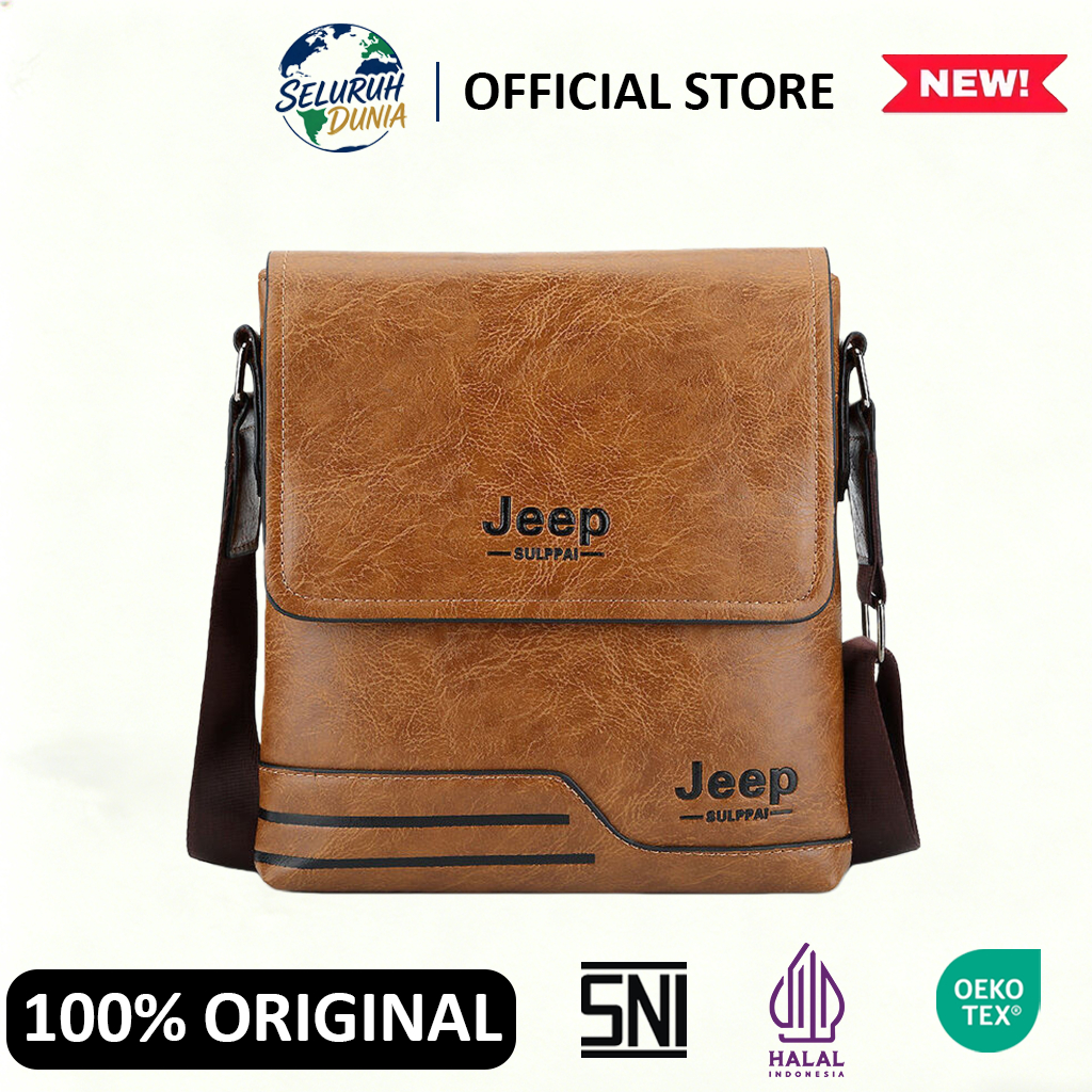 [NEW][100%Jaminan asli Garansi 24 bulan][COD]SELURUH DUNIA Tas Selempang Kulit Retro shoulder bag Pr