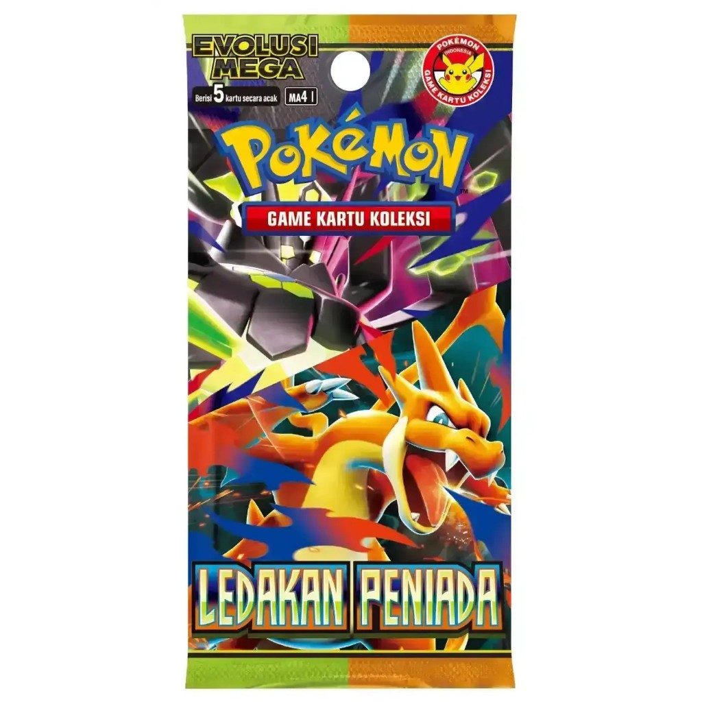 Pokemon TCG Game Kartu Card  Koleksi Evolusi Mega Ledakan Peniada MA4 Booster
