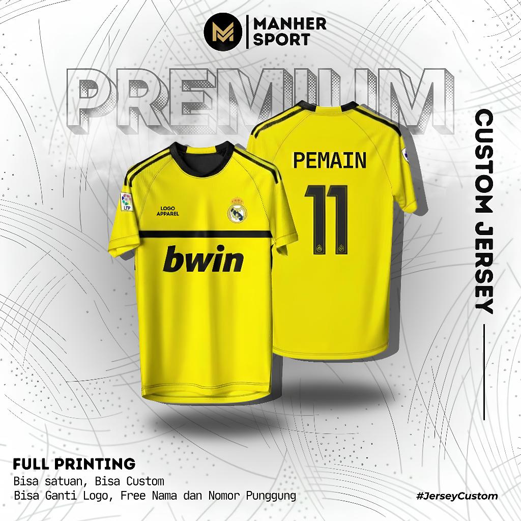 JERSEY KIPER REAL MADRID 2011 2012 KUNING FULL PRINTING PREMIUM