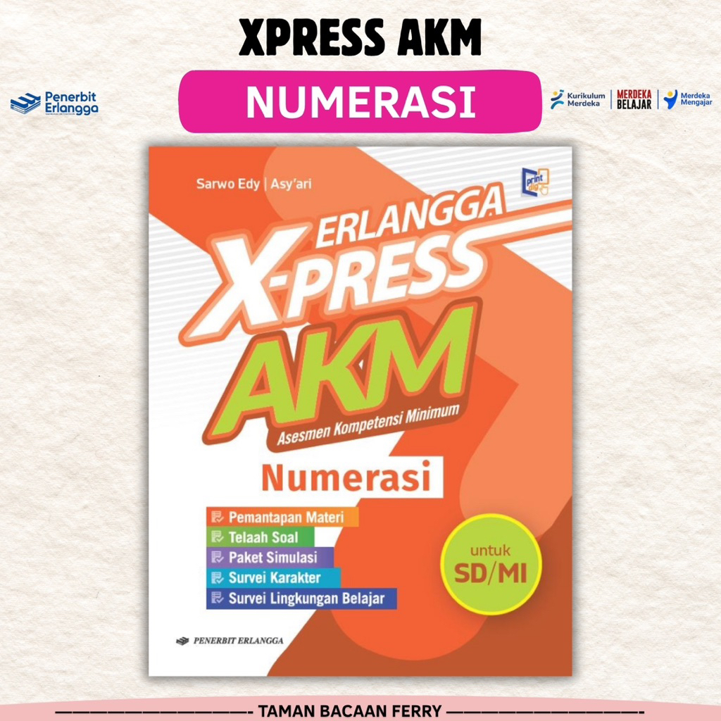 BUKU ERLANGGA X-PRESS AKM SD/MI NUMERASI Penerbit Erlangga