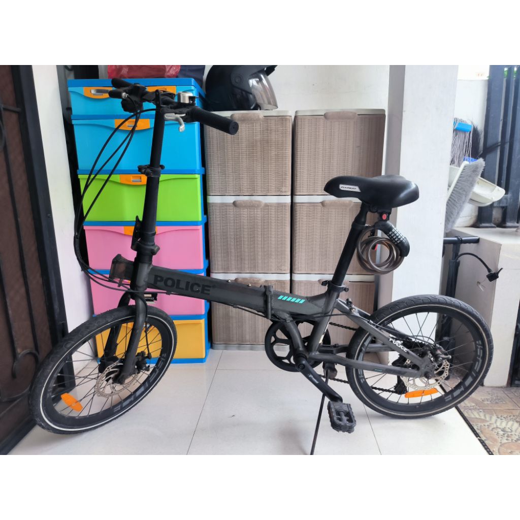 Sepeda lipat element police 18 inci