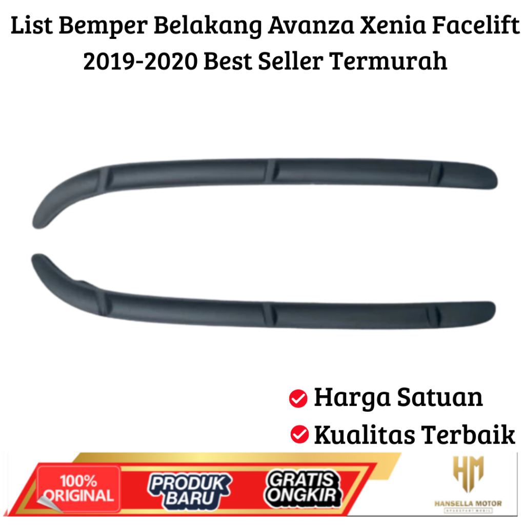 List Bemper Belakang Avanza Xenia Facelift 2019-2020