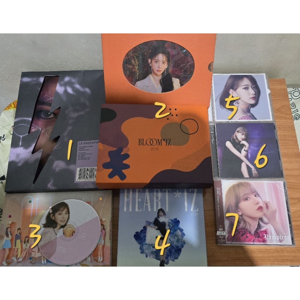 Album only IZ*ONE LE SSERAFIM Miyawaki Sakura – Original Kpop LESSERAFIM IZONE Wonyoung Sakura Yujin