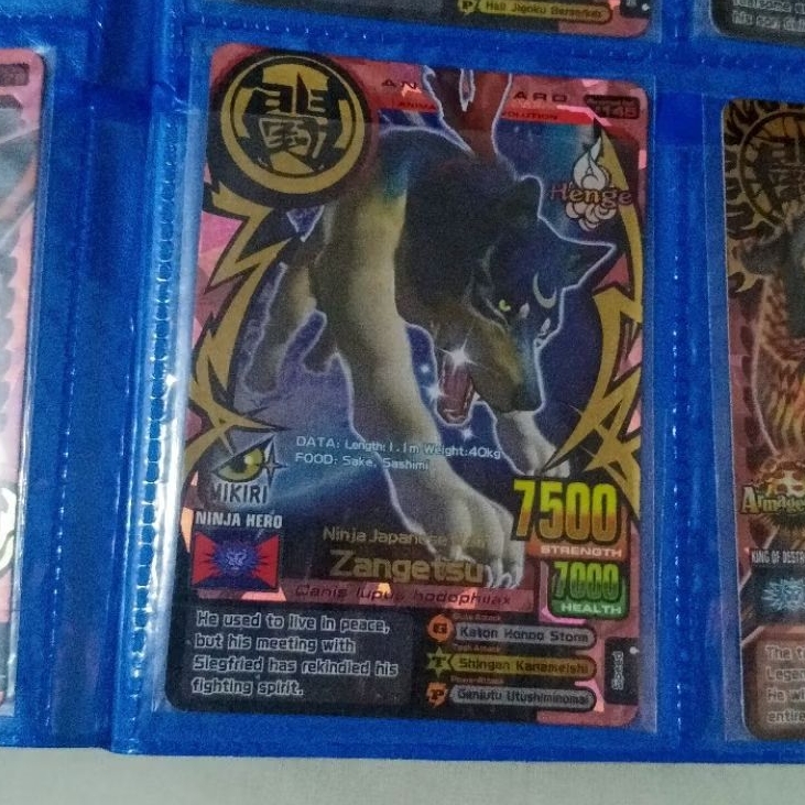 kartu animal kaiser zangetsu evo 7 ultra rare original