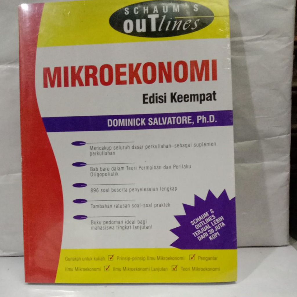 Buku Schaum Outlines: Mikroekonomi, Edisi Keempat, Dominick Salvatore, Ph.D.