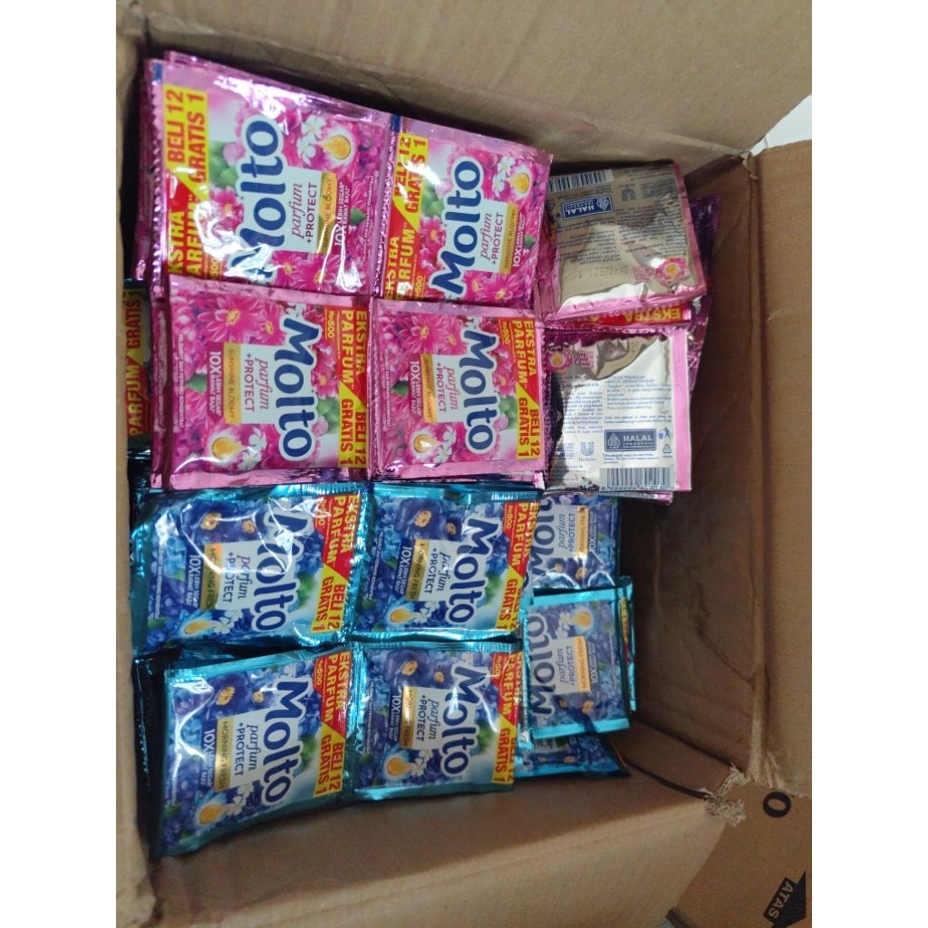 Pewangi Molto isi 6pcs| Rinso cair isi 6 pcs| Gentle Gen 8 Pcs