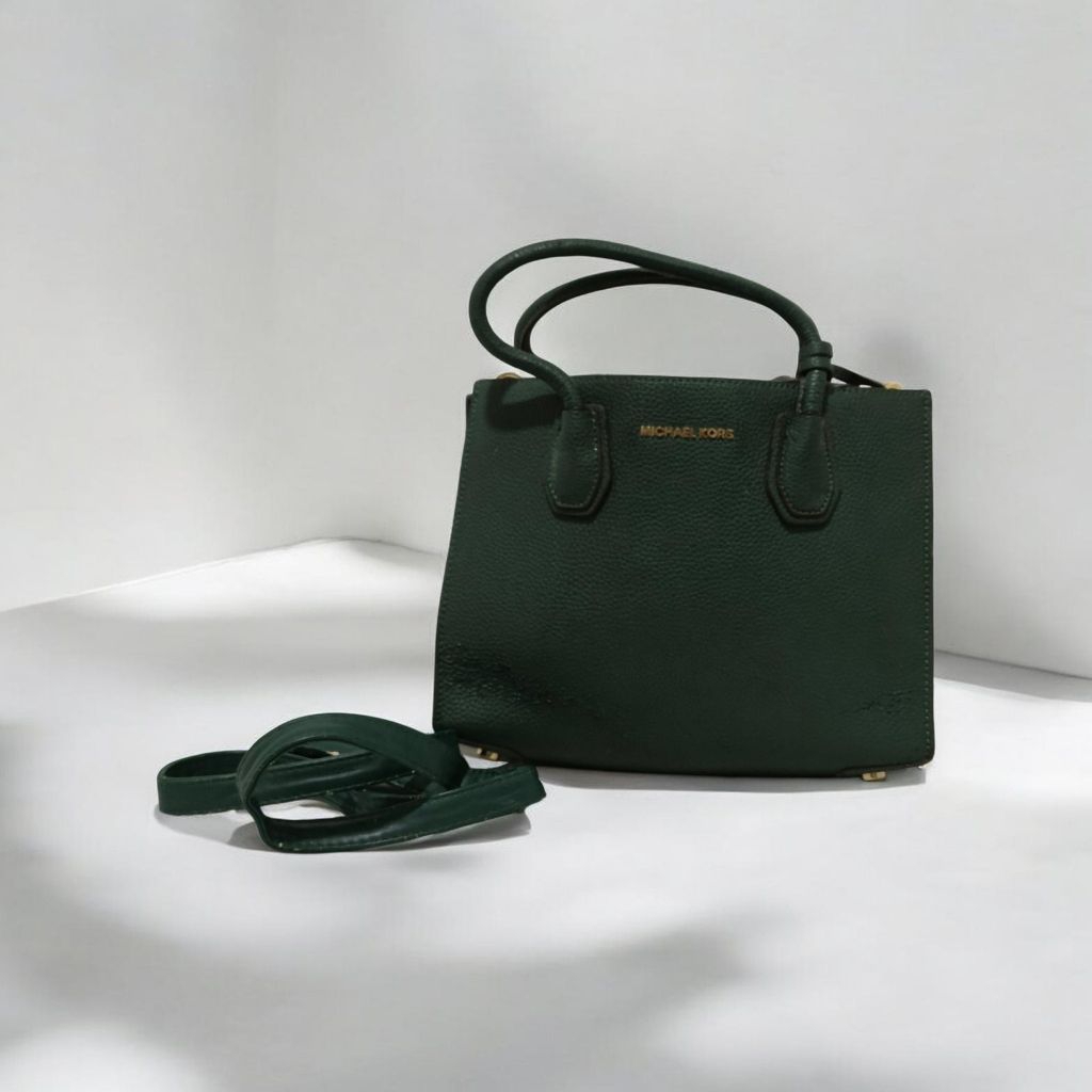 MK Mercer Green Satchel Bag Original.