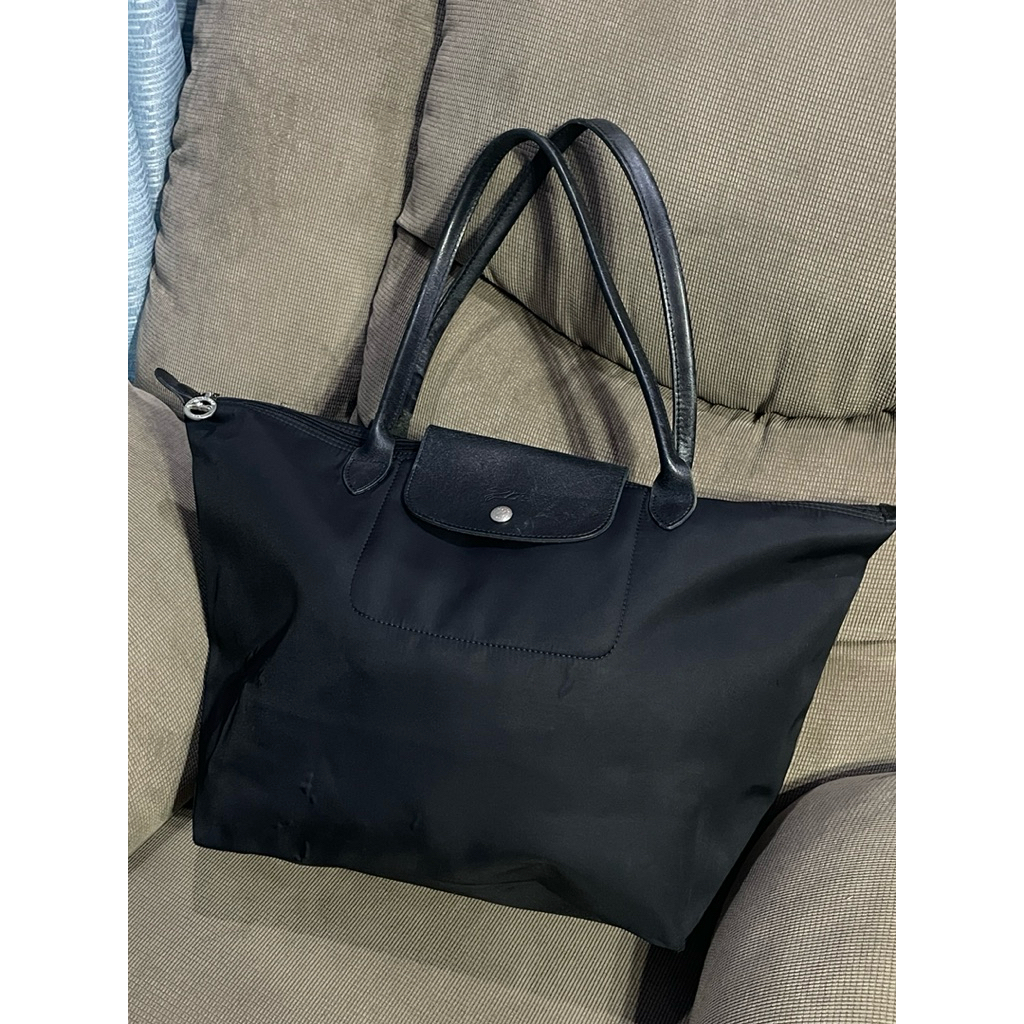 (Preloved) Tas LC Original Auth – Large Long Handle LLH Full Black