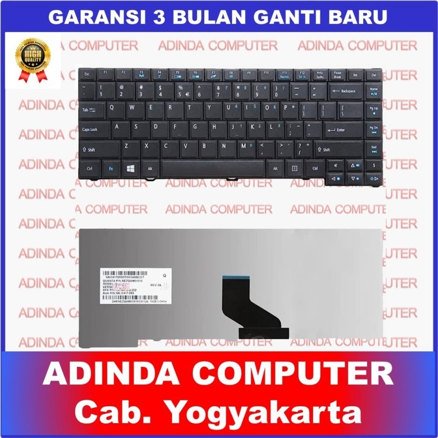 KEYBOARD LAPTOP ACER TRAVELMATE 4750 4750G 4750Z 4750ZG TM4750 HITAM
