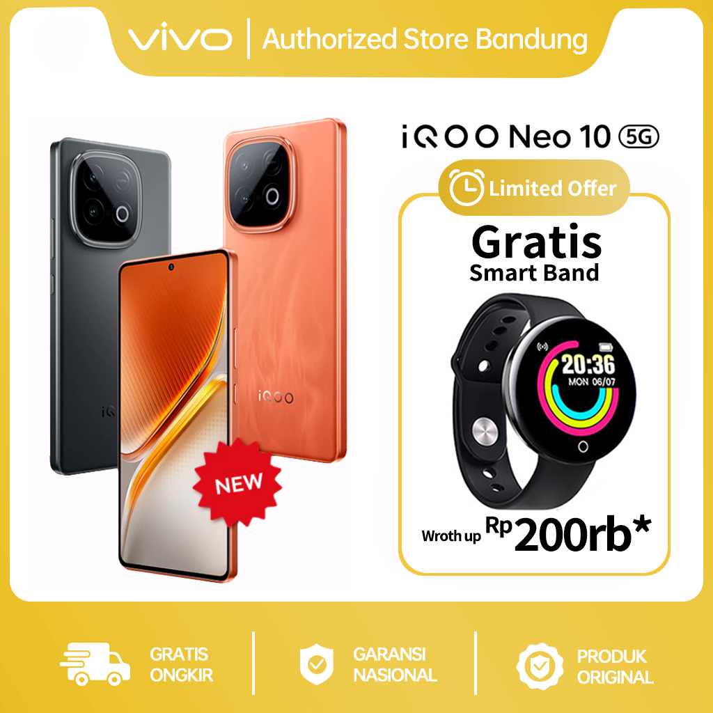vivo iQOO Neo 10,7K VC Cooling System,7000 mAH + 120 watt,1st Snapdragon 8s Gen 4 + Q1,NFC,144Hz AMO