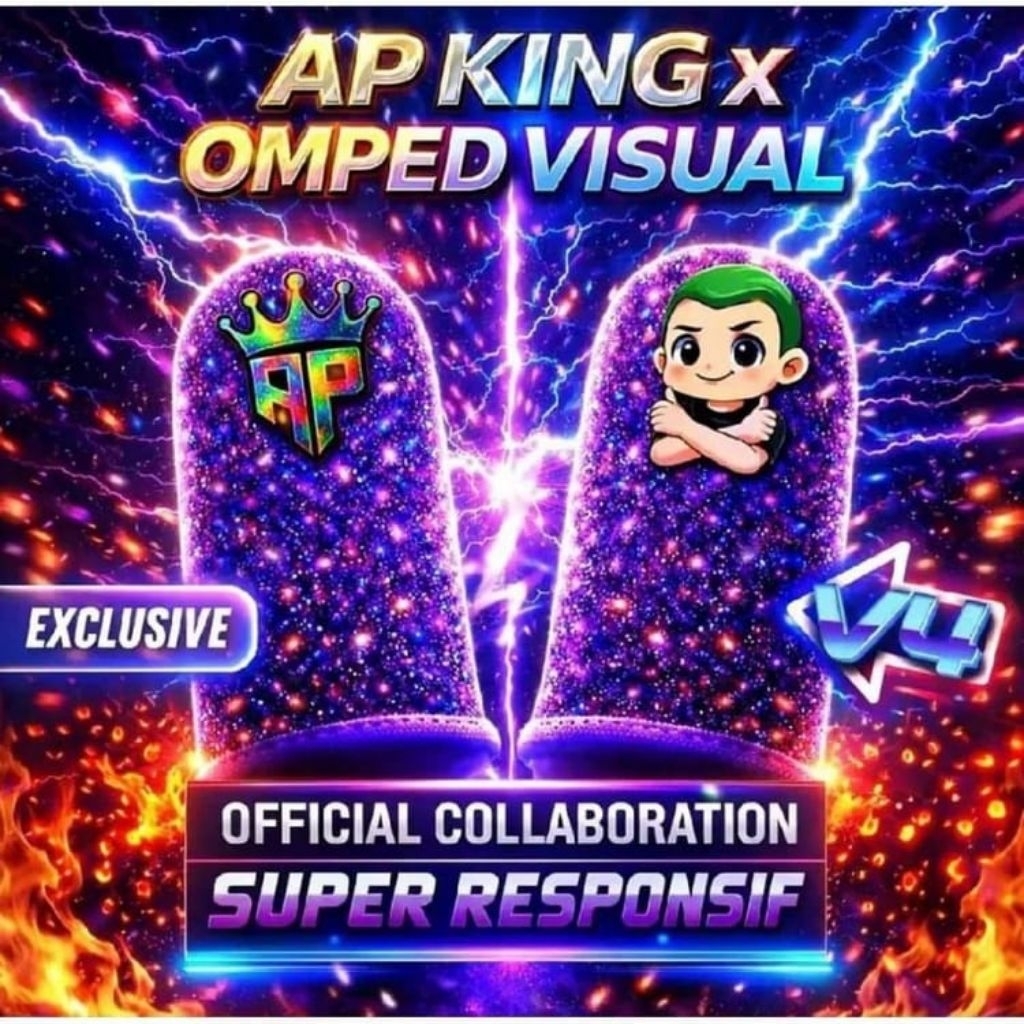 Promo ANDRA ST Jempol AP King V4 x Omped Spesial Edition Super Responsif anti kringat_ free diamon 5