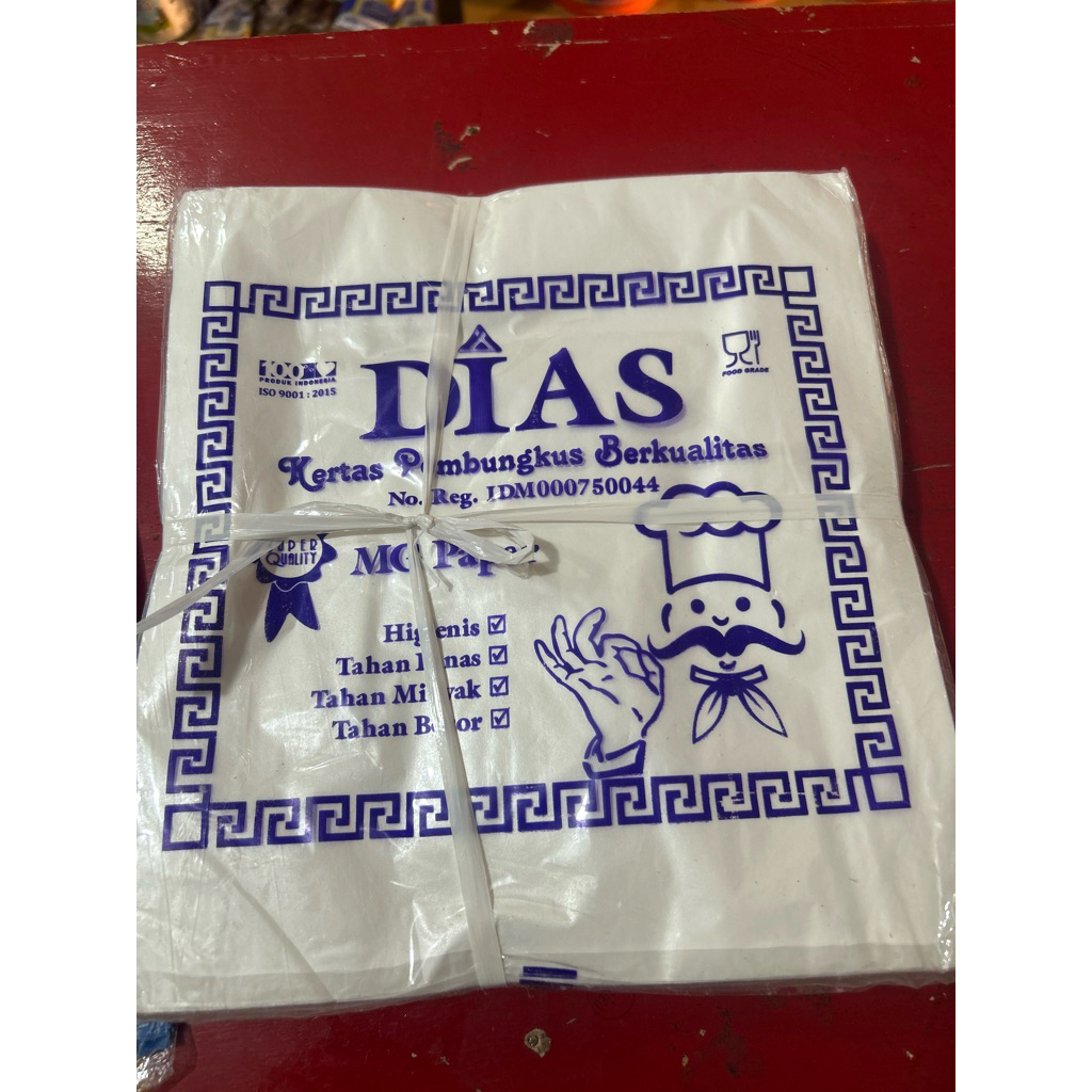 Kertas nasi putih / motif/kertas nasi kfc