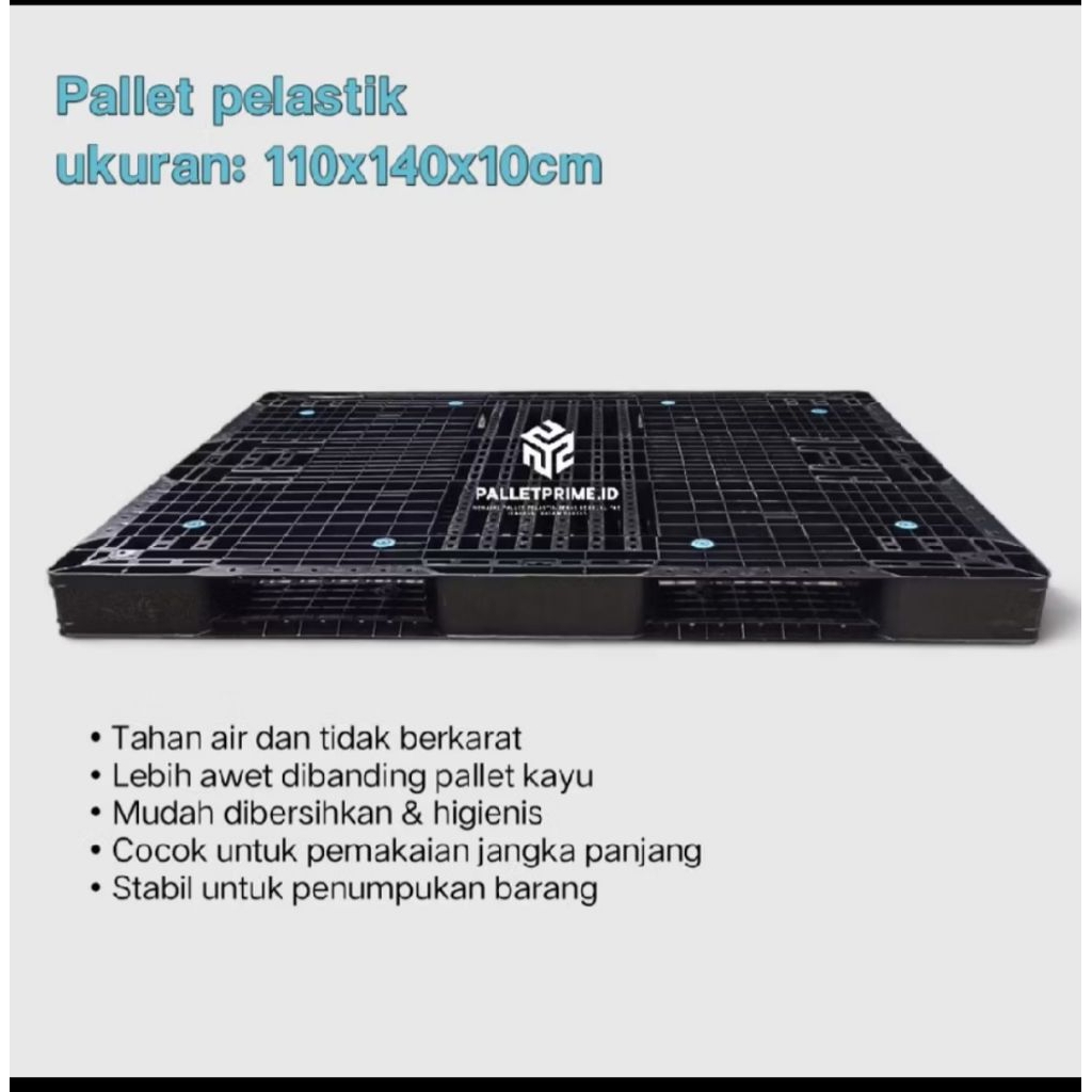 palet plastik ukuran 140 x 110 x 10