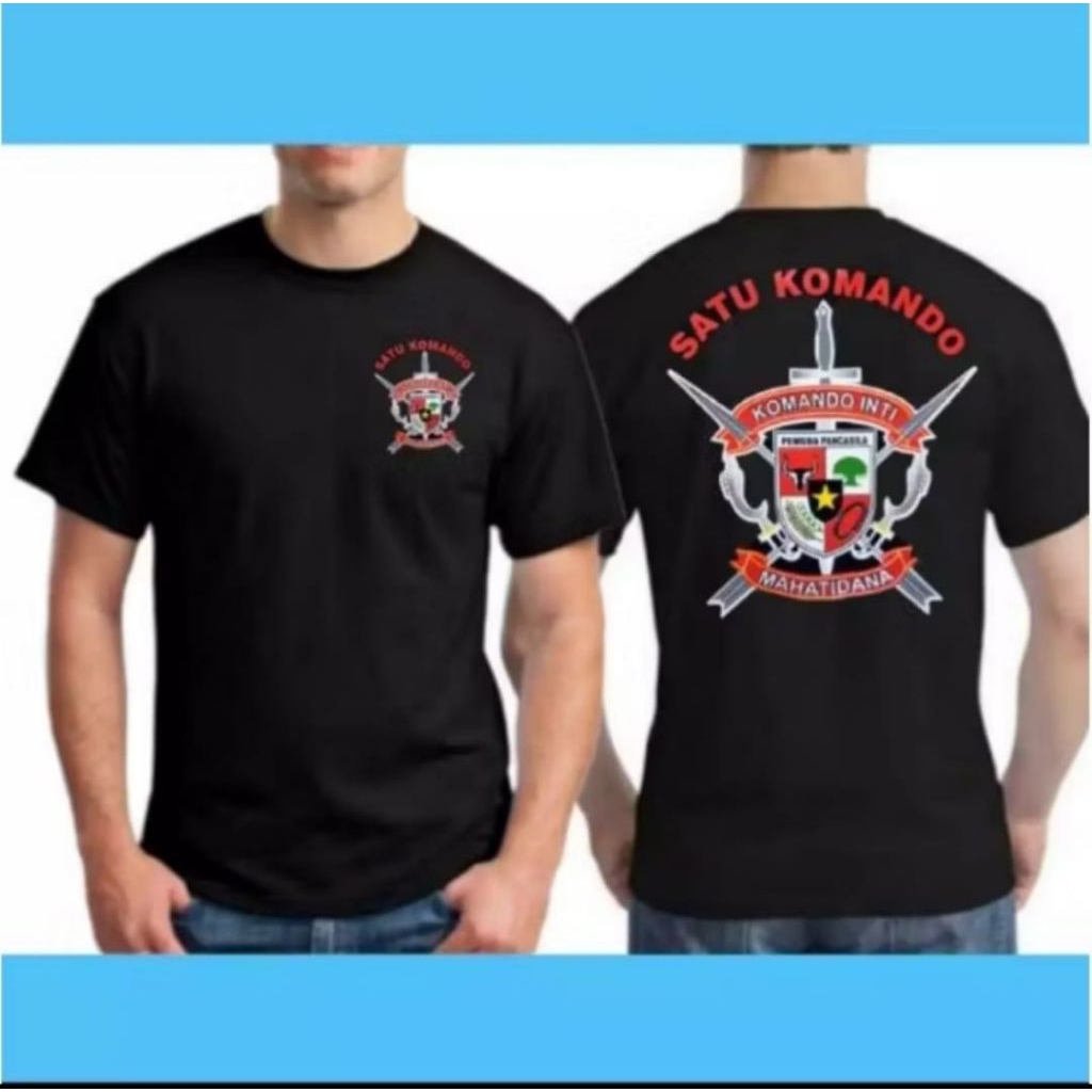 KAOS PEMUDA PANCASILA SATU KOMANDO KOMANDO INTI MAHATIDANA MOTIF MERAH PUTIH