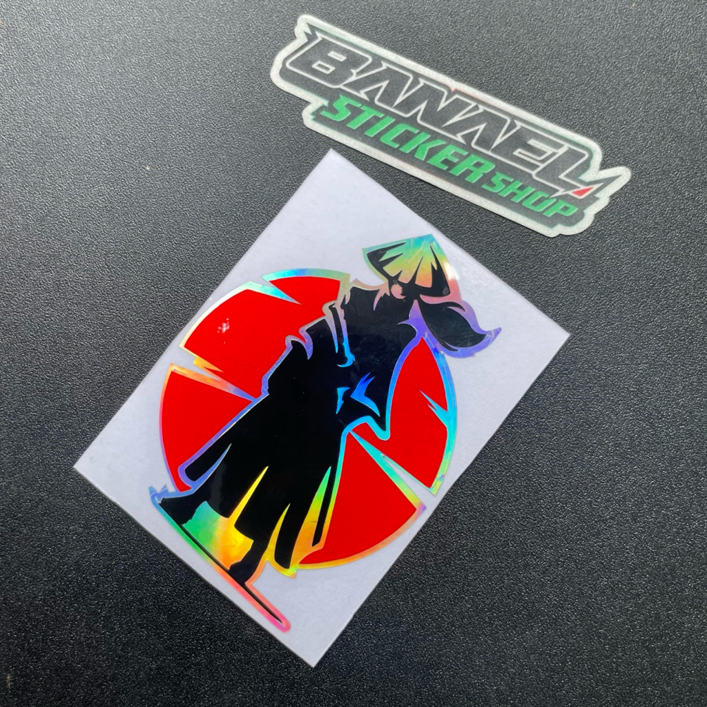 sticker Stiker Samurai Jepang Cutting